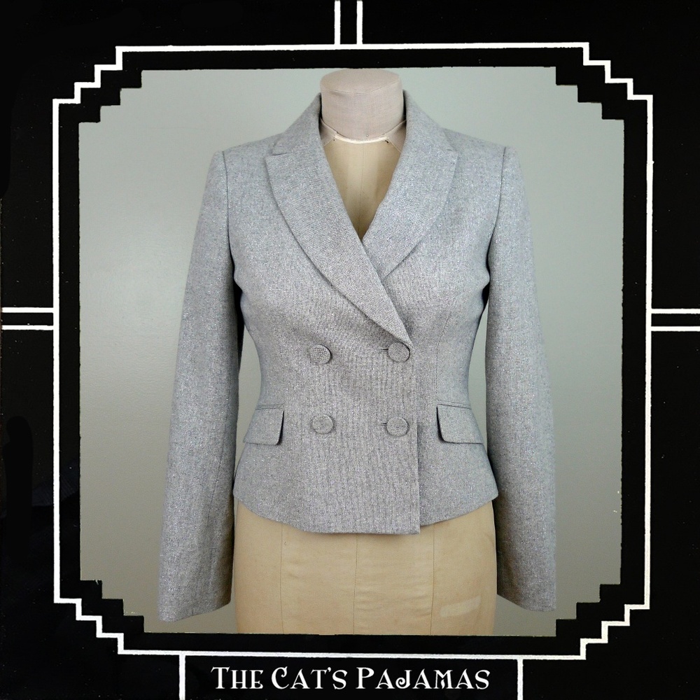 Calvin Klein NEW w/o Tags Gray Cropped Blazer